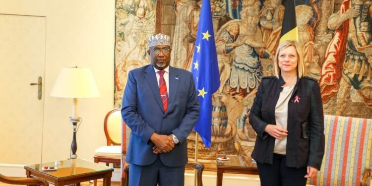 رئيس مجلس الشعب الصومالي يلتقي نظيرته البلجيكية في بروكسل