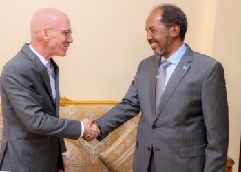 في لقاء خاص.. الرئيس الصومالي يودع الدبلوماسي الأممي جيمس سوان