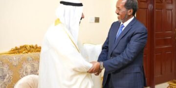 الرئيس الصومالي يجري لقاءَ وداع مع السفير الإماراتي السابق في مقديشو