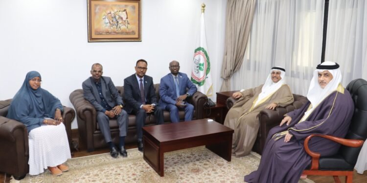 العسومي يستقبل نواب جمهورية الصومال الجدد في البرلمان العربي