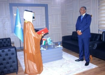 وزير الخارجية الصومالي يلتقي السفير الجديد لدولة الامارات العربية المتحدة.. ويتسلّم نسخة من أوراق اعتماده