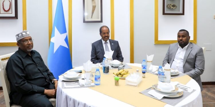الرئيس الصومالي يعقد اجتماعا خاصا مع رئاسة مجلس البرلمان الفيدرالي ولجانه الدائمة