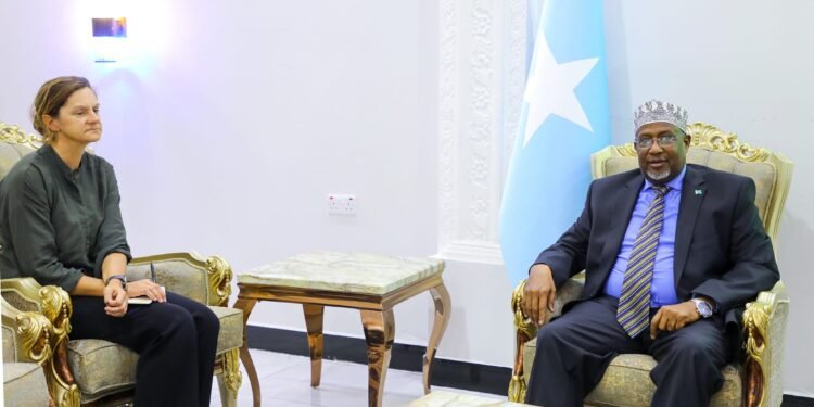 رئيس مجلس الشعب الصومالي يستقبل سفيرة بريطانيا في مقديشو