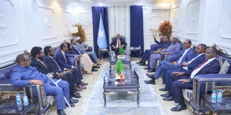 رئيس الوزراء الصومالي يستقبل وزير الدفاع الكيني في مقديشو