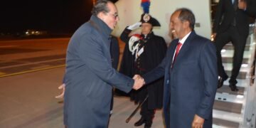 الرئيس الصومالي يصل في زيارة رسمية إلى العاصمة الإيطالية روما