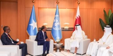 الرئيس الصومالي يلتقي أمير قطر على هامش منتدى الأمم المتحدة للدول الأقل نموا في الدوحة
