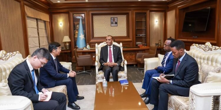 رئيس الوزراء الصومالي يستقبل السفير الصيني في مقديشو