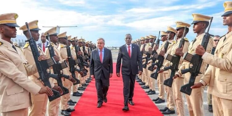 الأمين العام للأمم المتحدة يصل إلى مقديشو