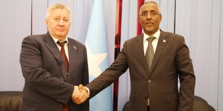 وزير الخارجية الصومالي يجتمع مع السفير الروسي في مقديشو