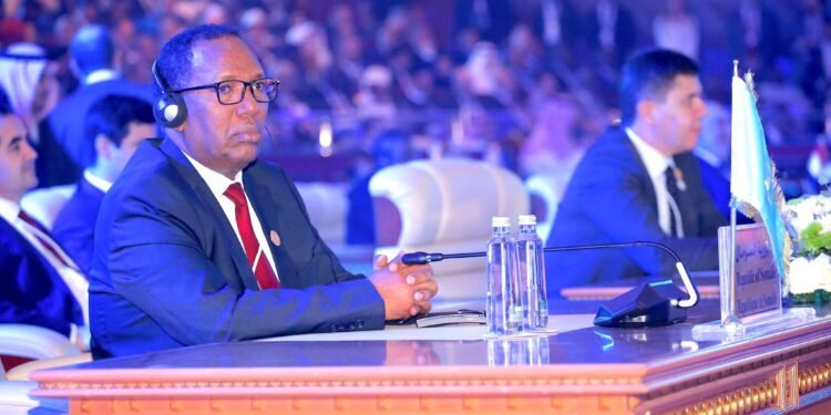 وزير المالية الصومالي يلقي كلمة في اجتماع البنك الإسلامي للتنمية بجدة