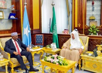 لقاء بين رئيس البرلمان الصومالي ورئيس مجلس الشورى السعودي في الرياض