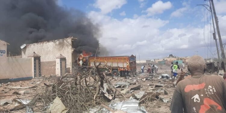 انفجار شاحنة مفخخة في مدينة بلدوين بوسط الصومال