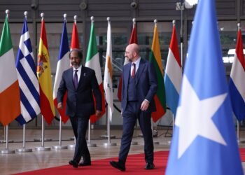 الرئيس الصومالي يشارك في منتدى البوابة العالمية في بروكسل