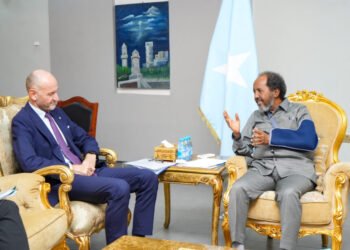 رئيس الصومال يستقبل السفير البريطاني في مقديشو