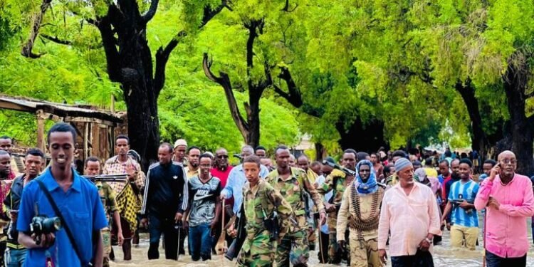 فيضانات عارمة تجتاح محافظة بكول في ولاية جنوب غرب الصومال